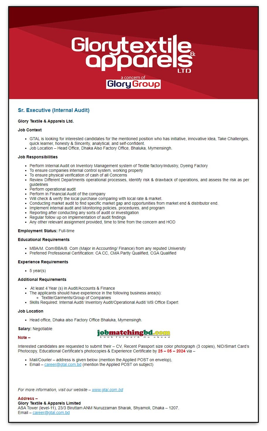 Accounting Job Circular 2024 