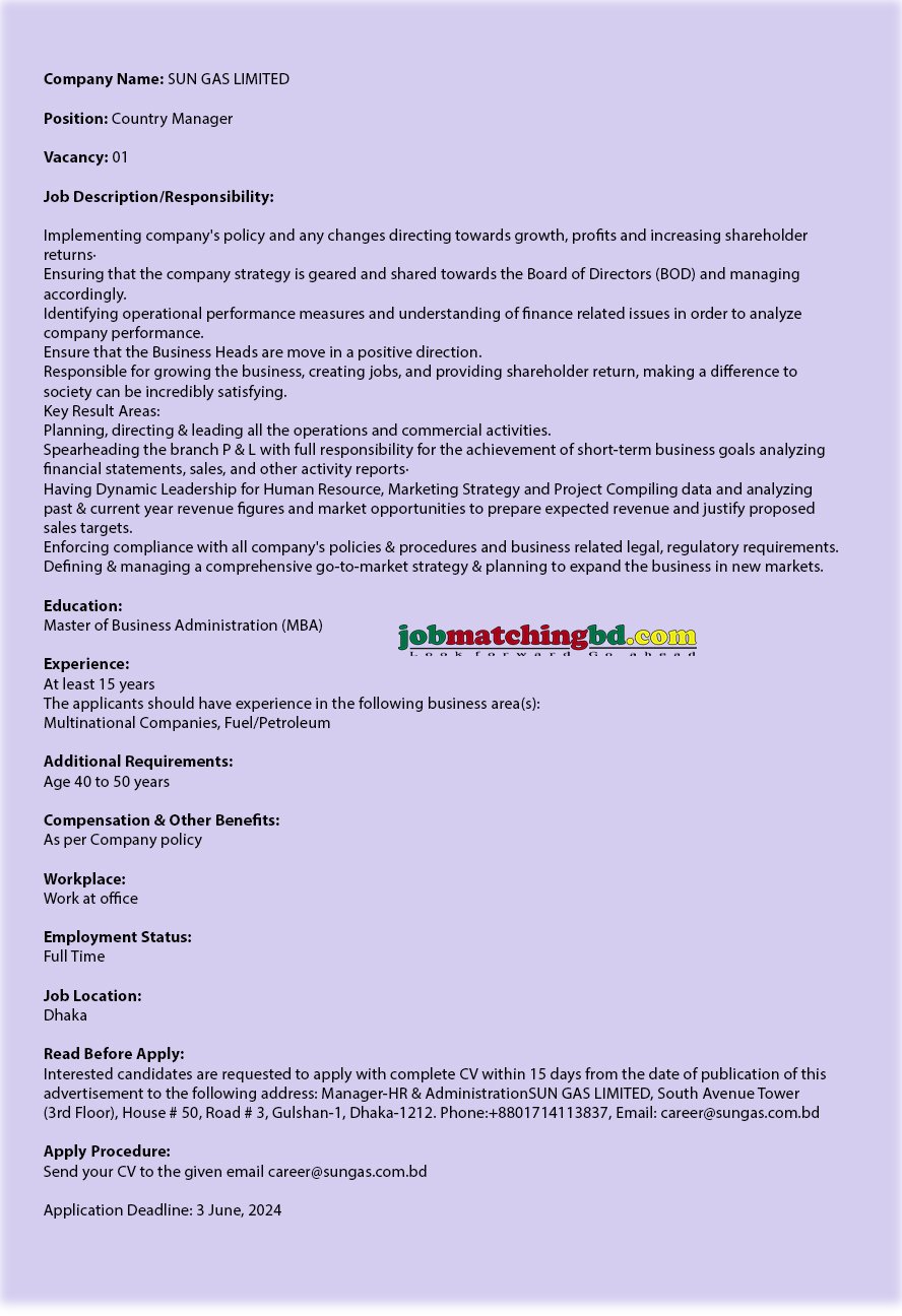 Admin Job Circular 2024 