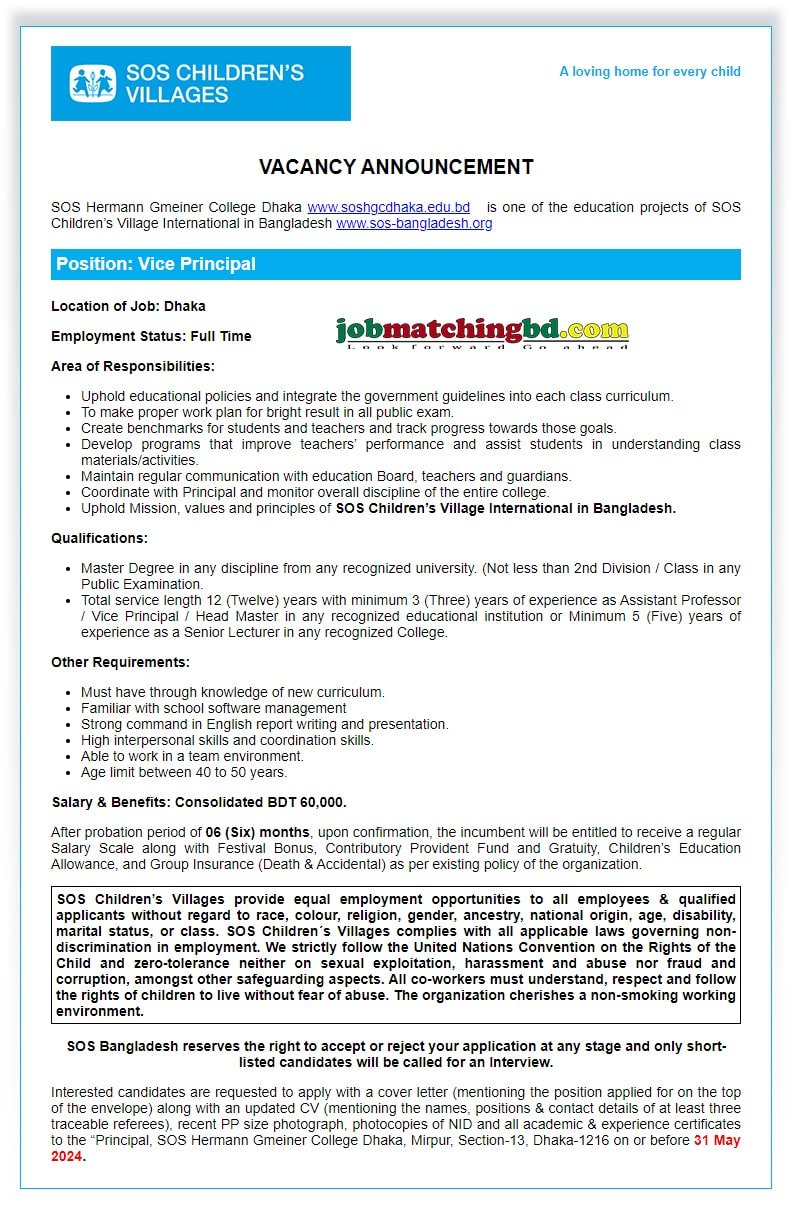 Teaching Job Circular 2024 