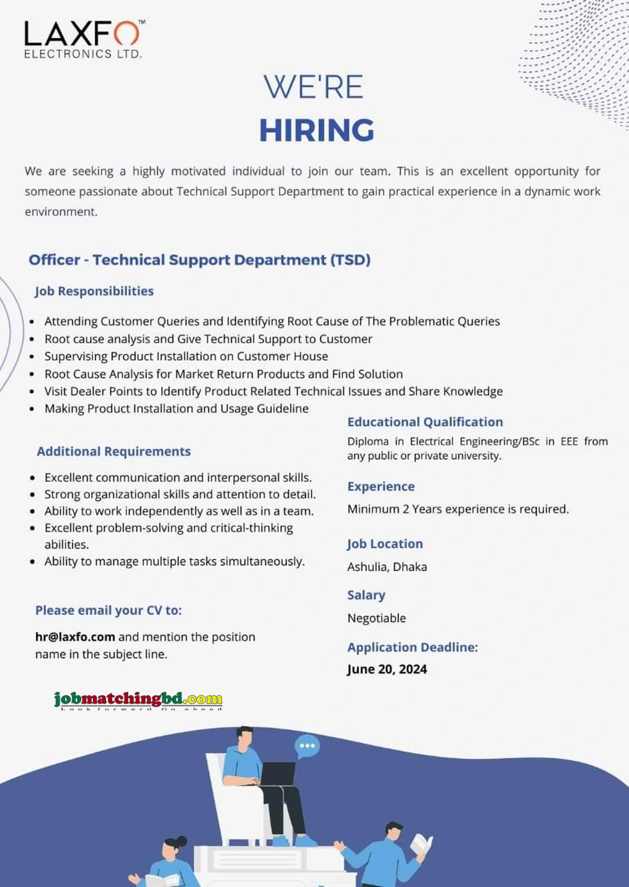  Laxfo Electronics Ltd Job 2024