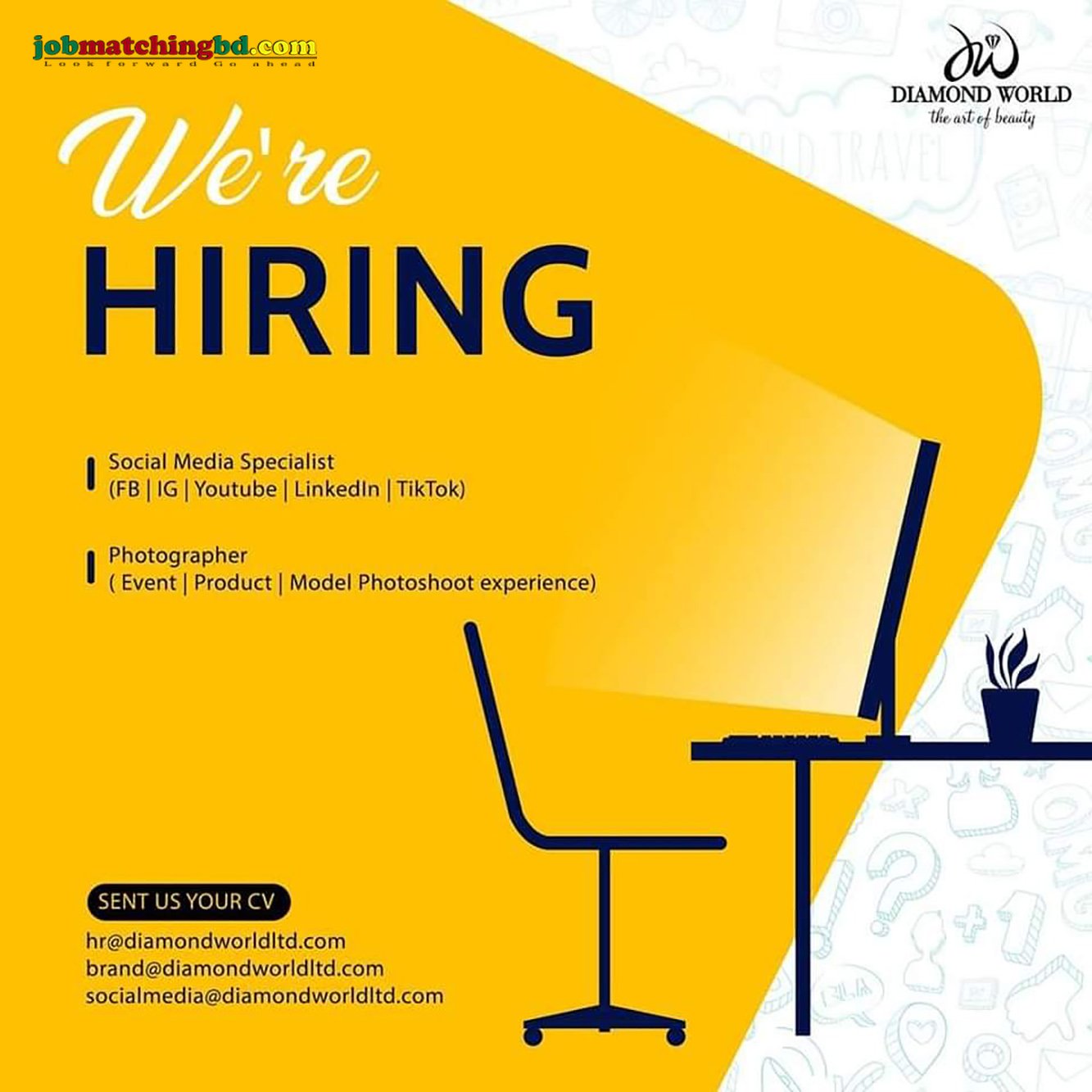 Diamond World Ltd Job in Dhaka 2024
