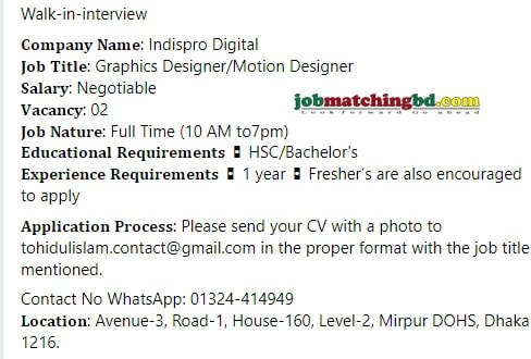Graphic Designer Job Vacancy 2024