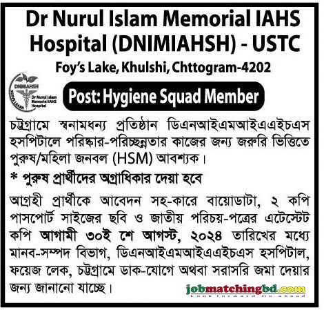 Hospital Job Circular 2024