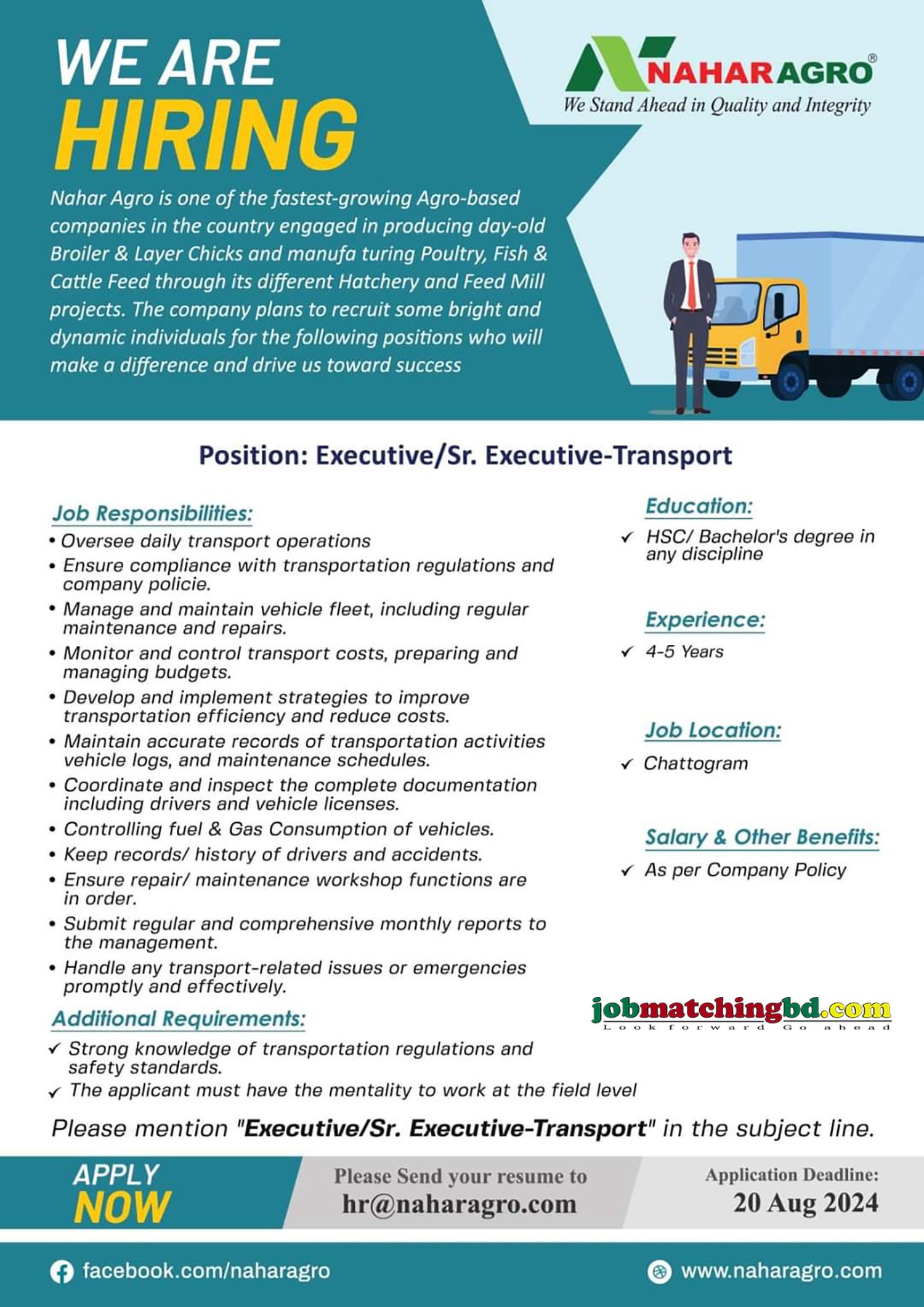 Senior Executive Job Circular 2024