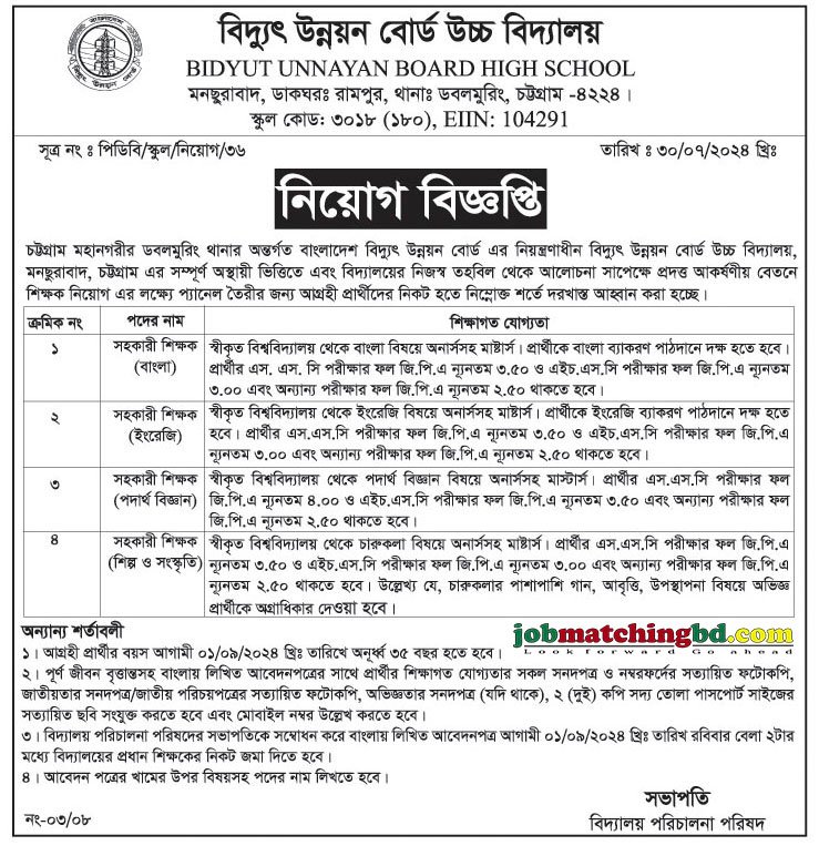 Teaching Job Circular 2024