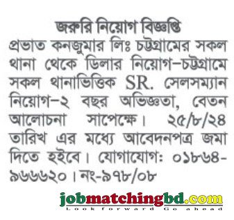 Salesman Job Circular 2024