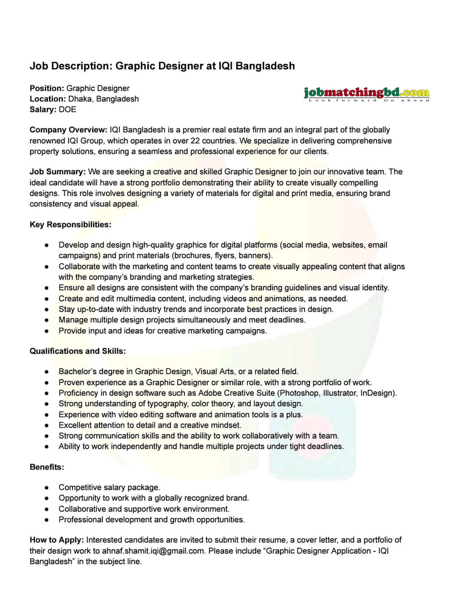 Graphic Designer Job 2024