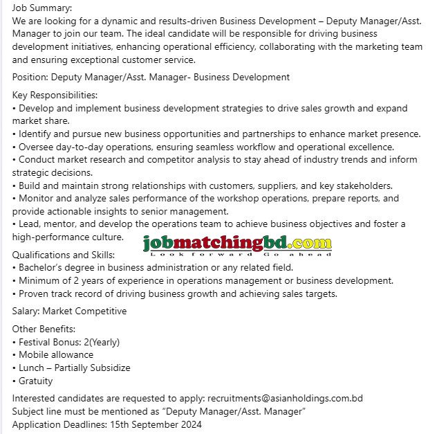 New Job Circular