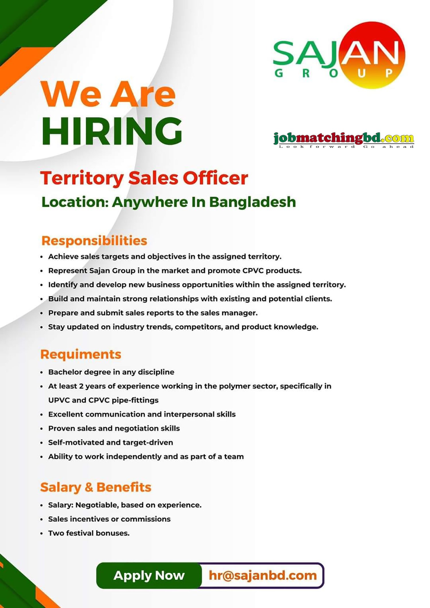Territory Sales Officer