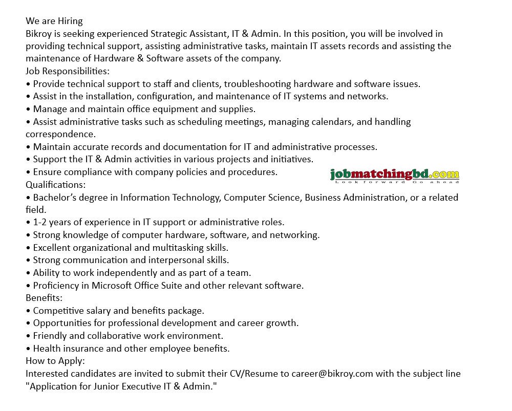 Jobs Circular in Bangladesh