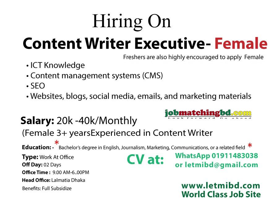 Content Writer Job