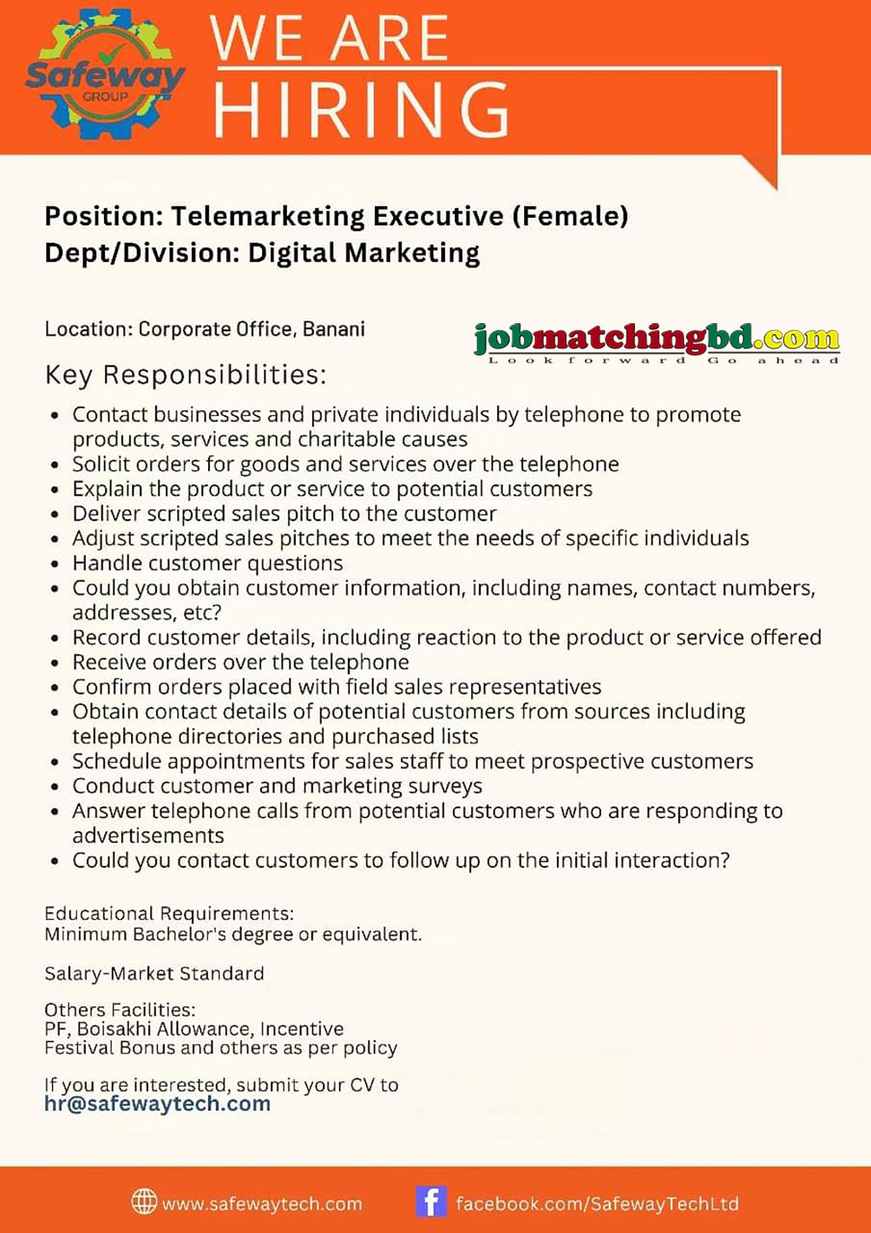 Telemarketing Executive