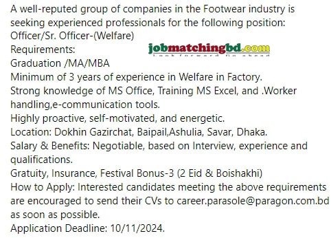 New Job Circular 2024