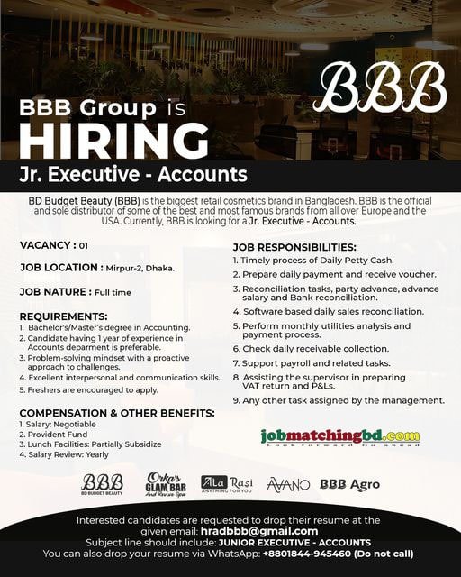 BBB Group Job Circular 2024