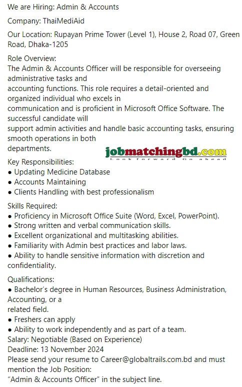 New Job Circular 2024