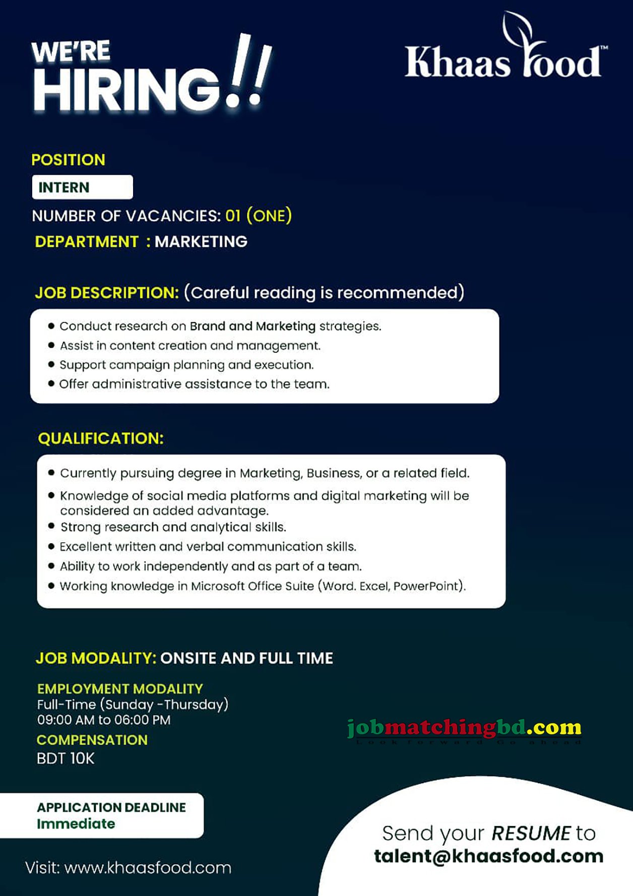 Internship Job