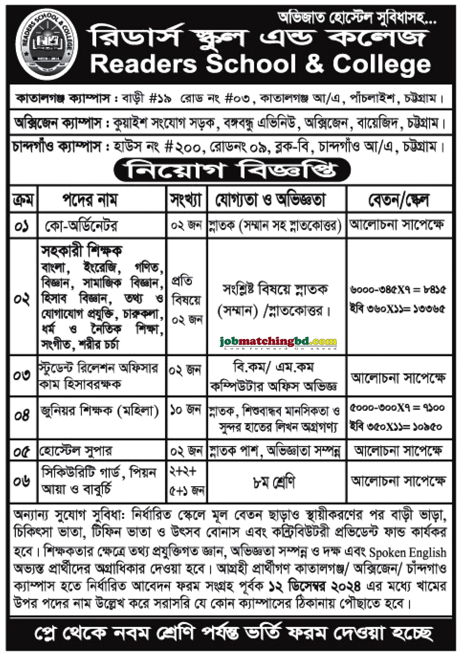 Education Job in Chittagong