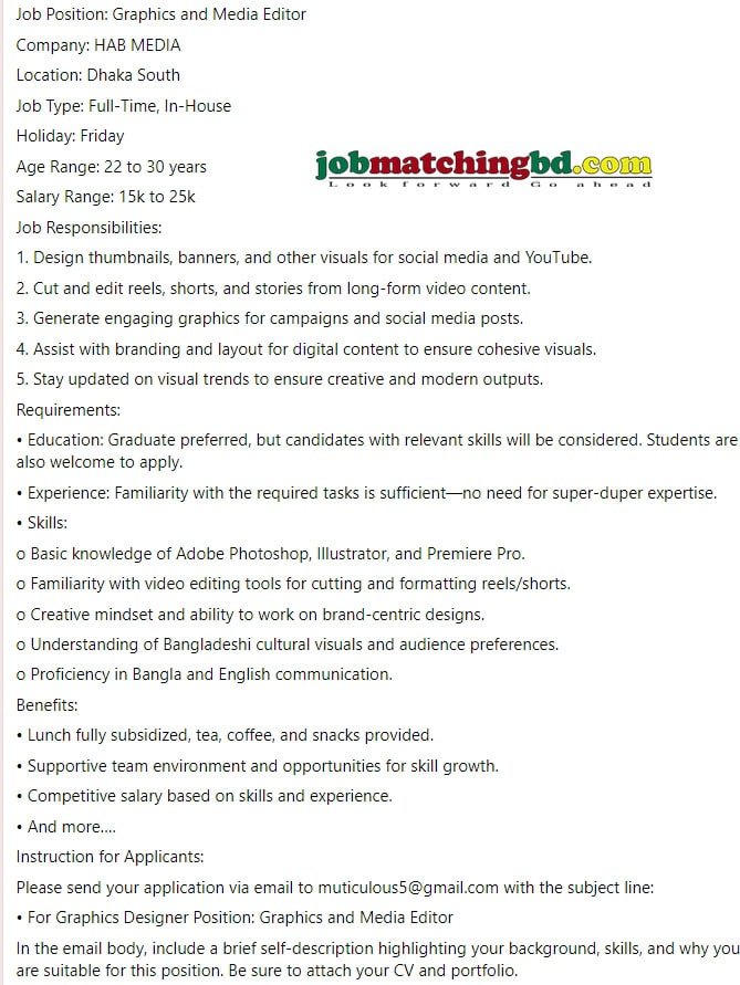 Media Jobs in Bangladesh