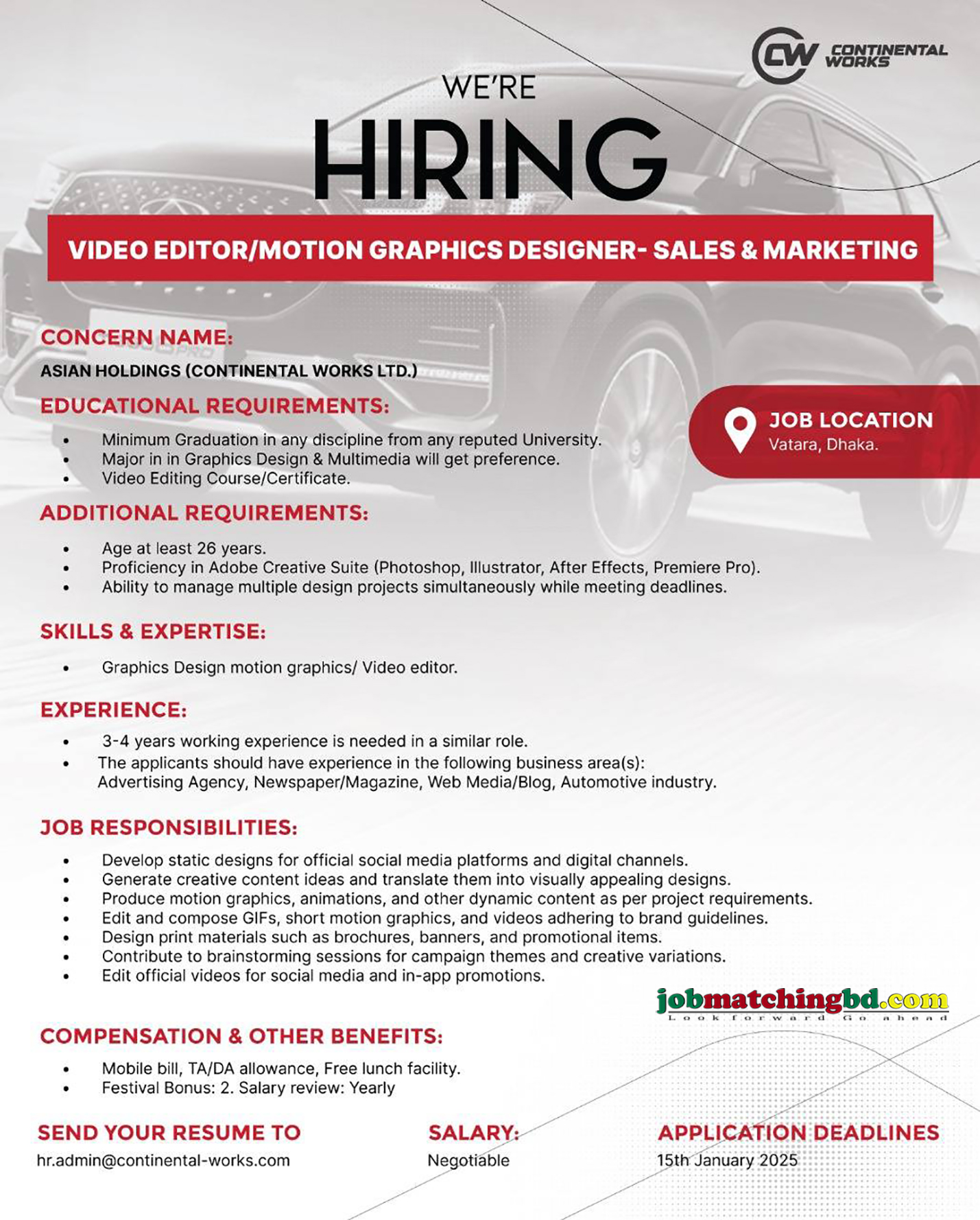 Media Jobs in Dhaka