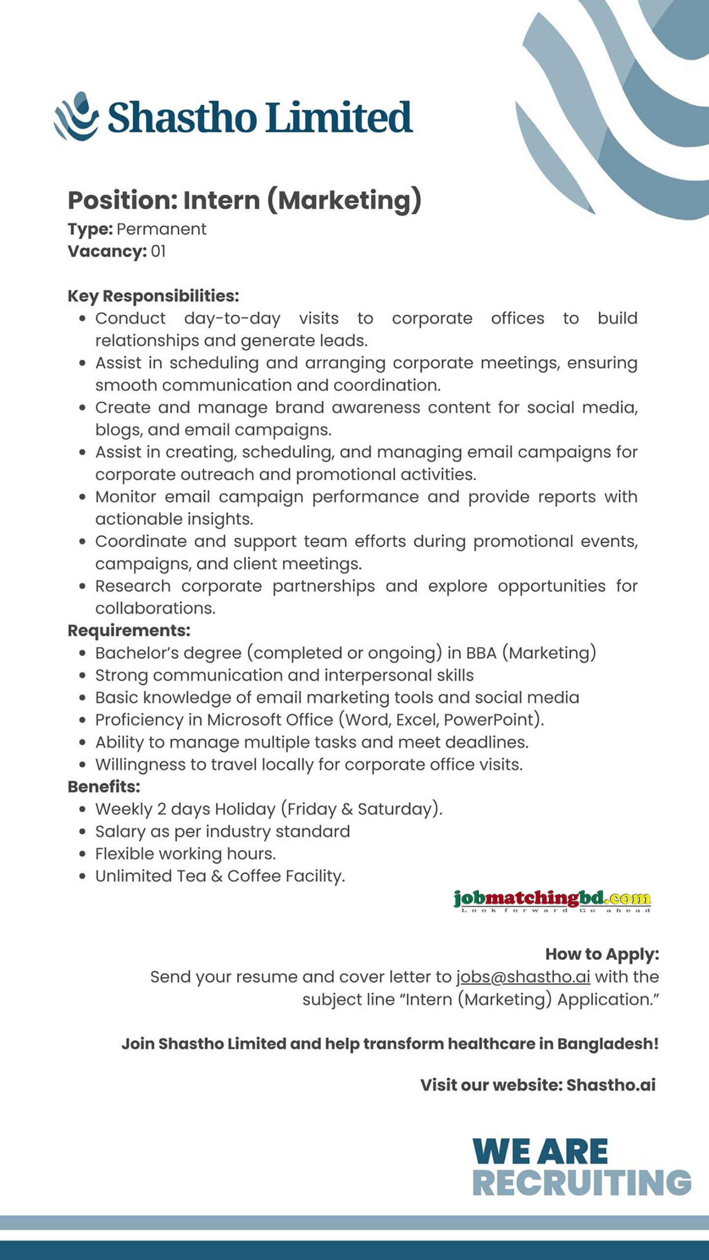 Internship Jobs in Dhaka