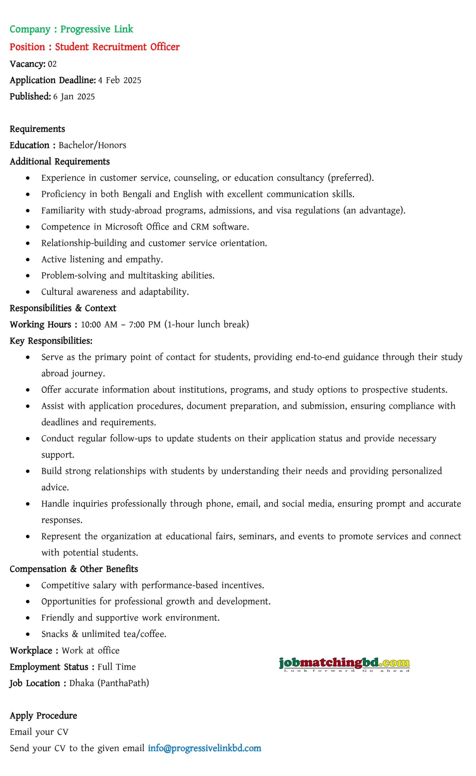 Job Consultancy Firm in Dhaka