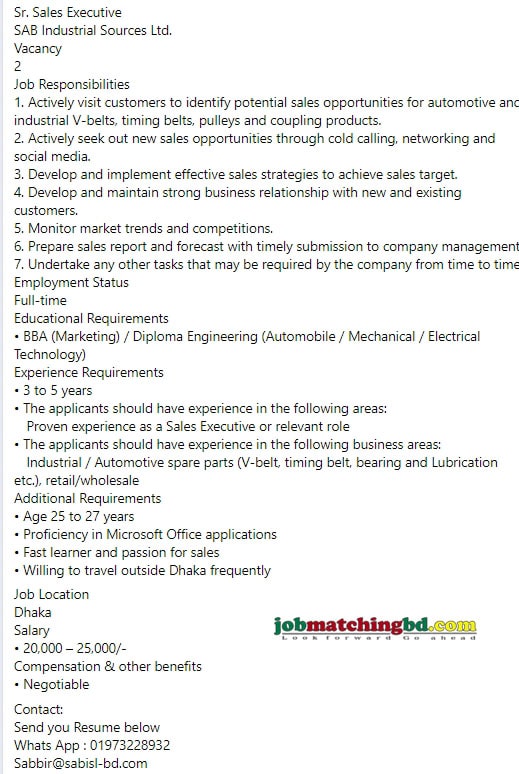 Sales Marketing Jobs Circular 2025