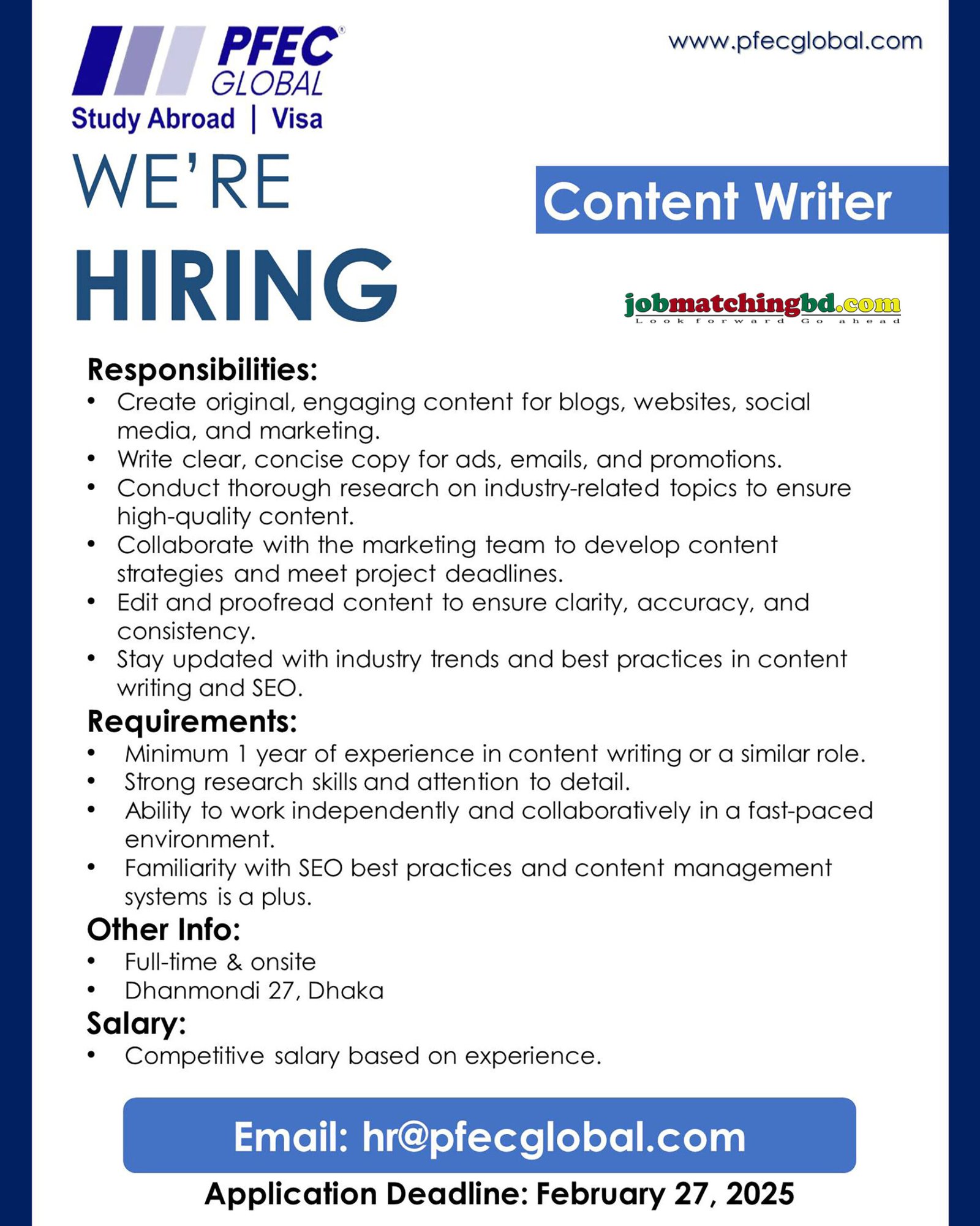 Digital Marketing Job