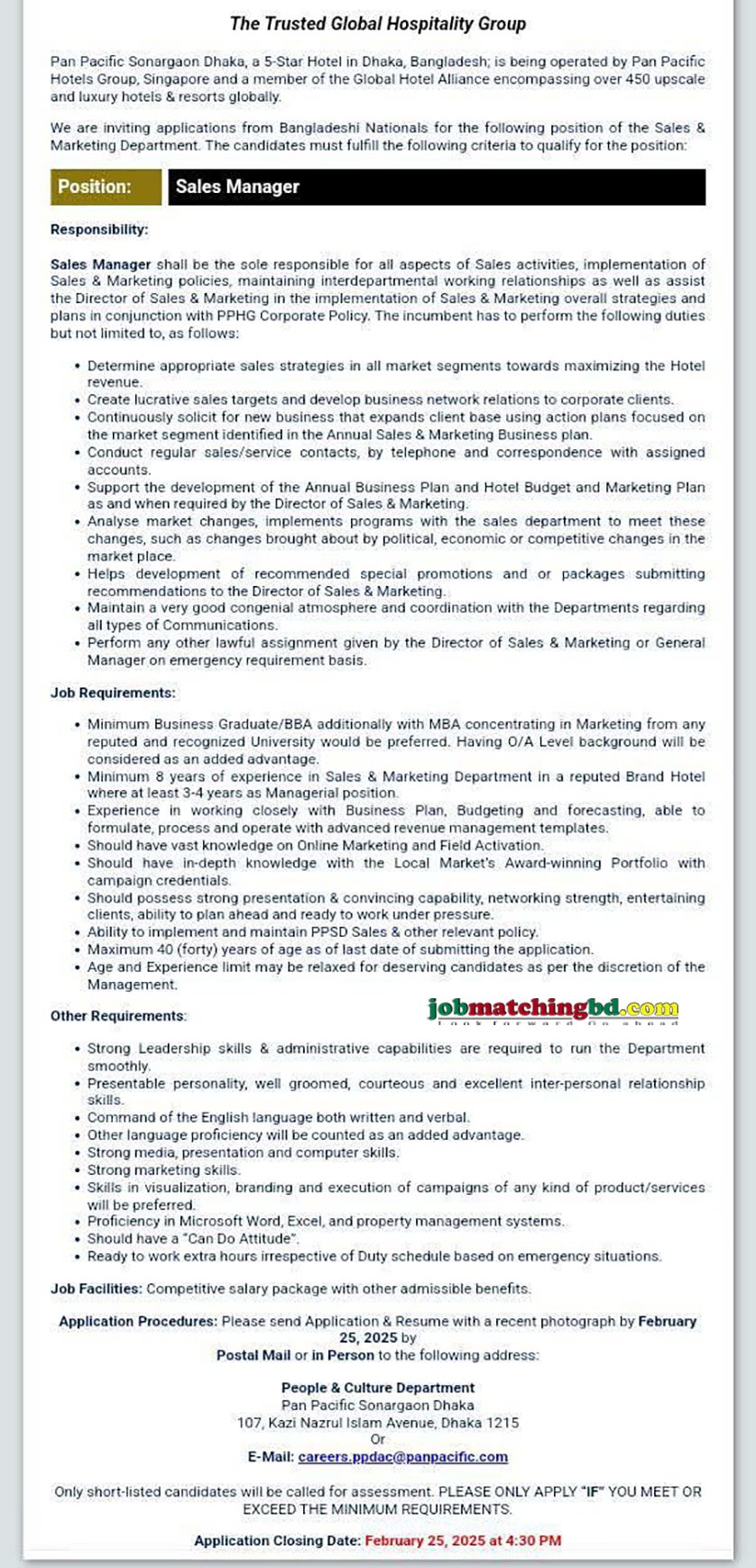 Sales Marketing Job