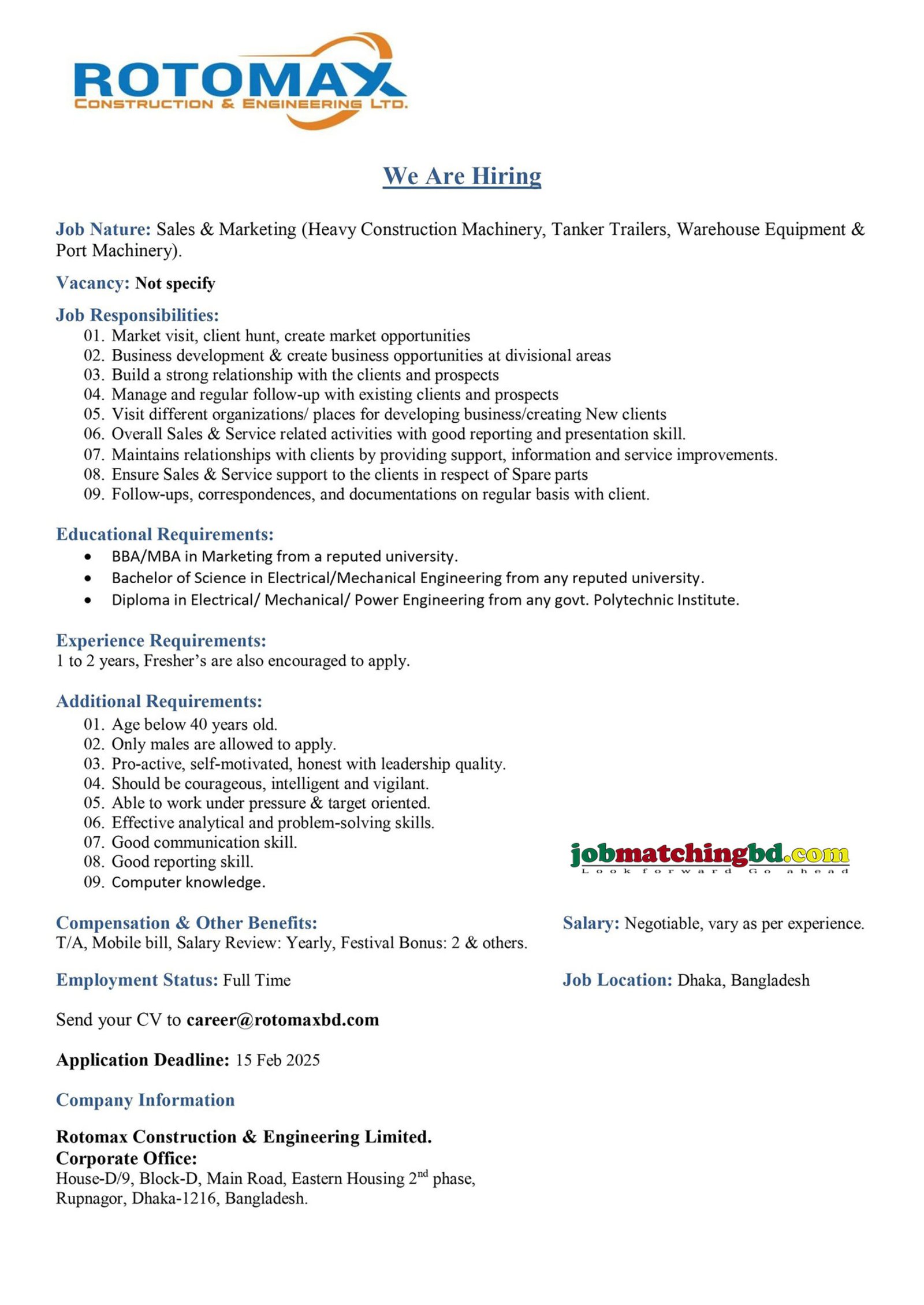 Sales and Marketing Jobs