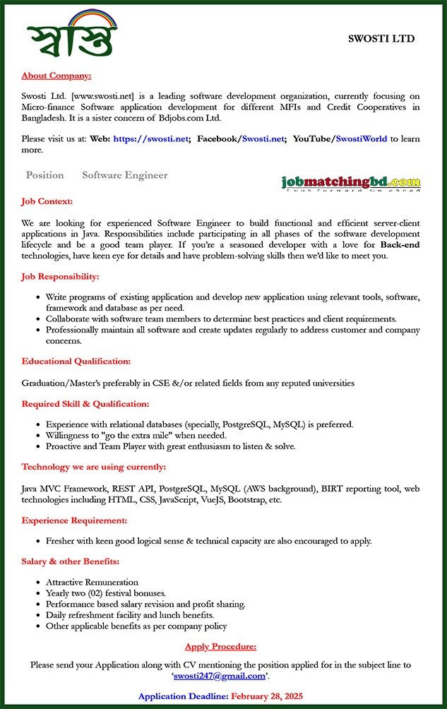 IT Job Circular