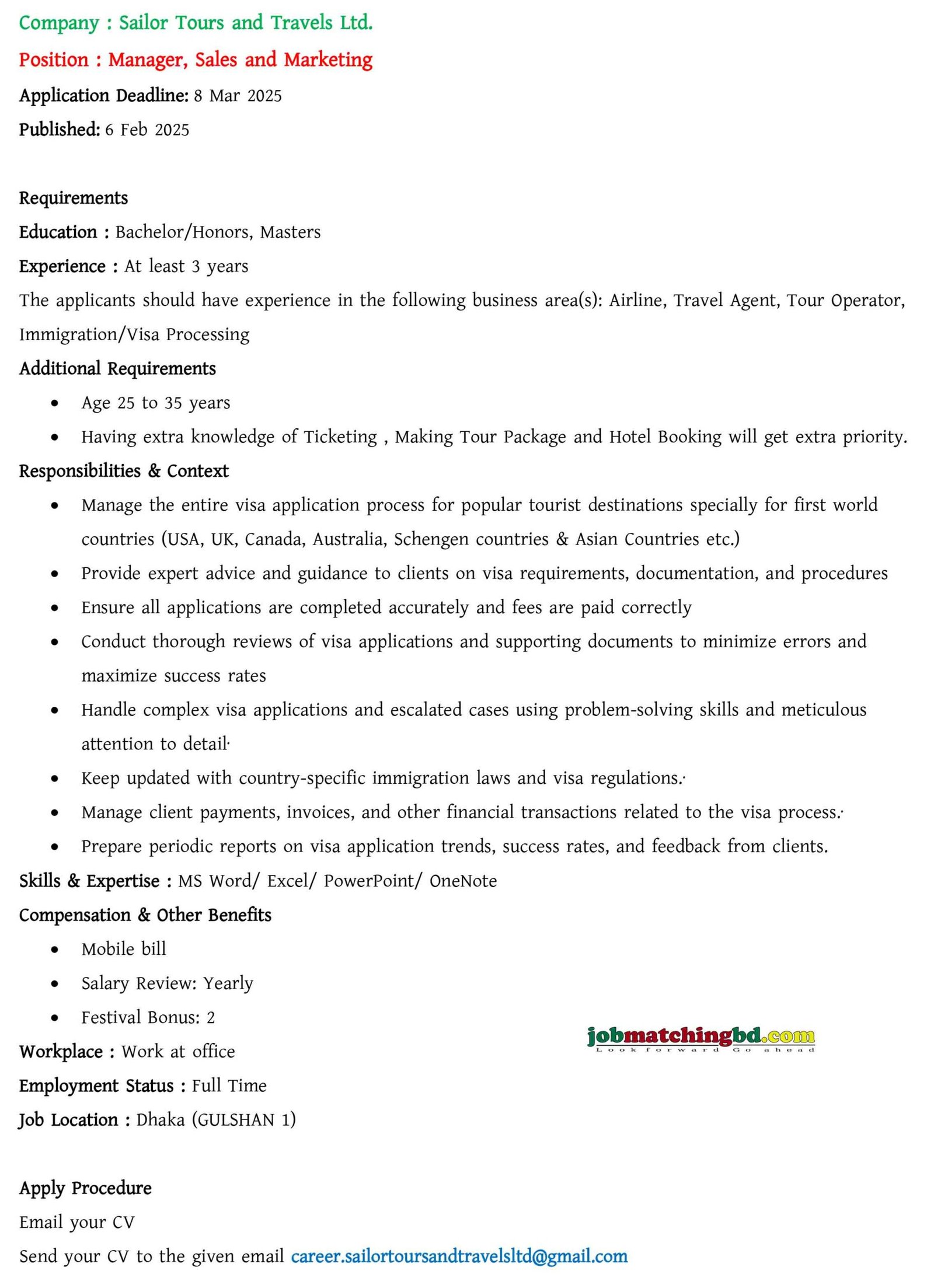 Sales and Marketing Jobs