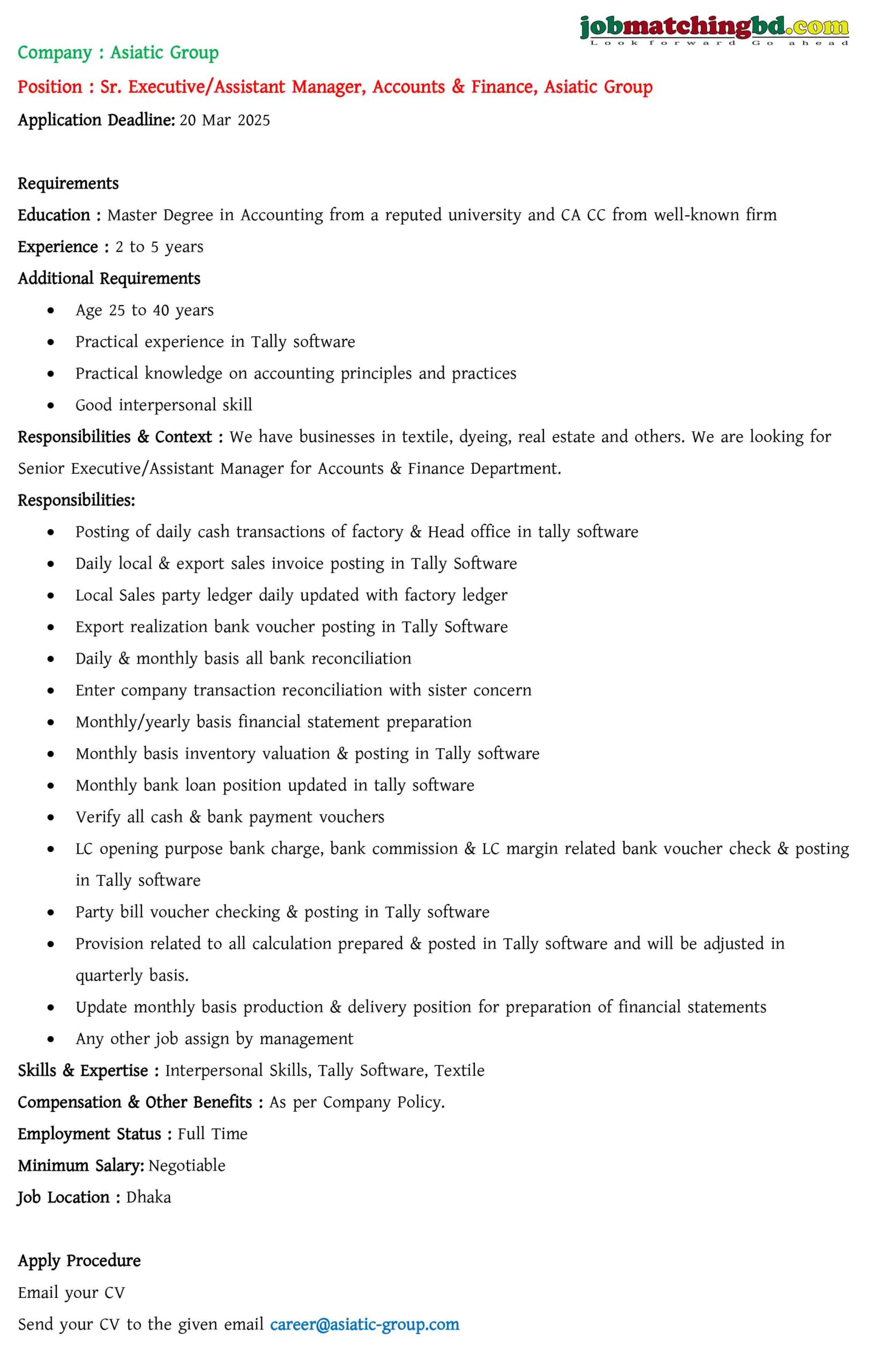 Accounts Finance Jobs