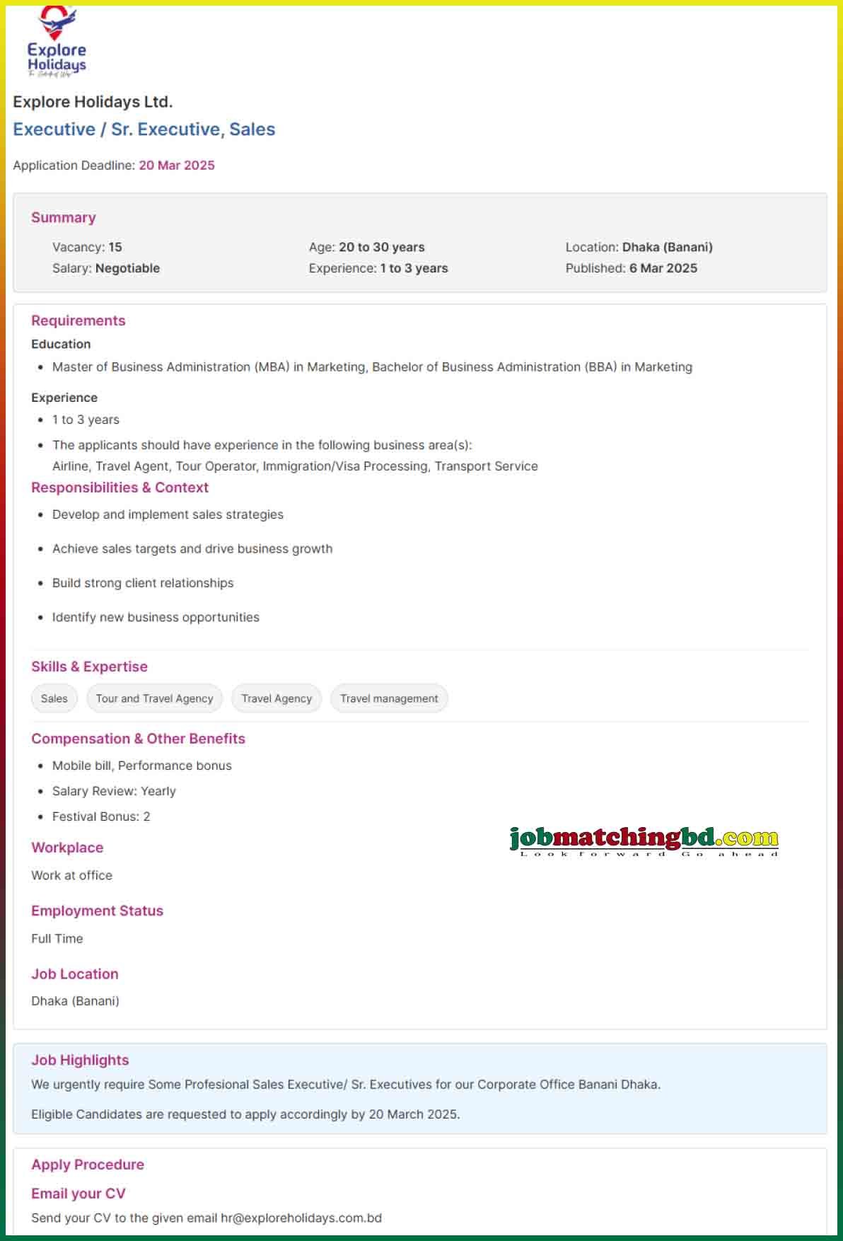 Senior Executive Jobs