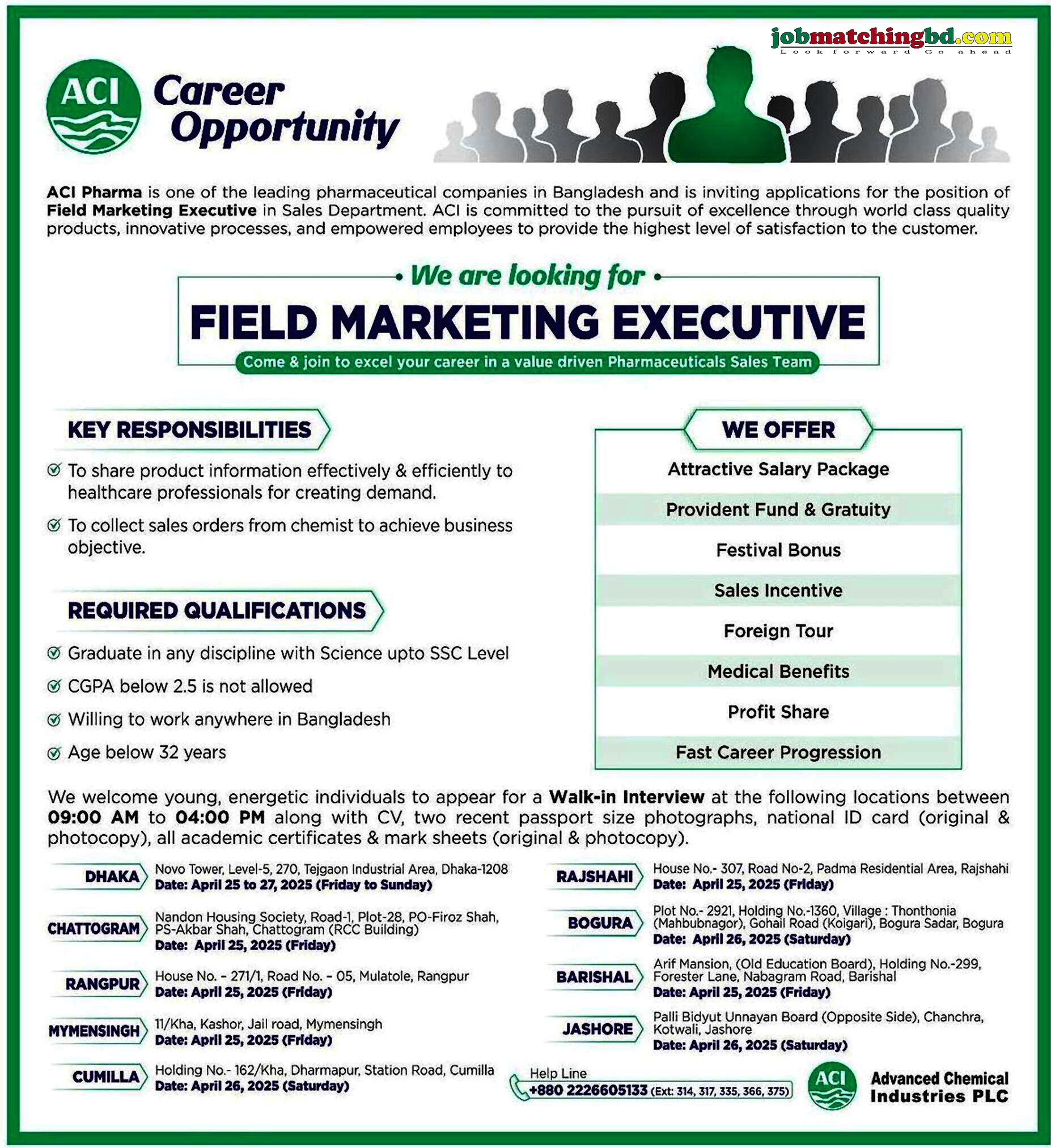 Pharmaceutical Job in Bangladesh