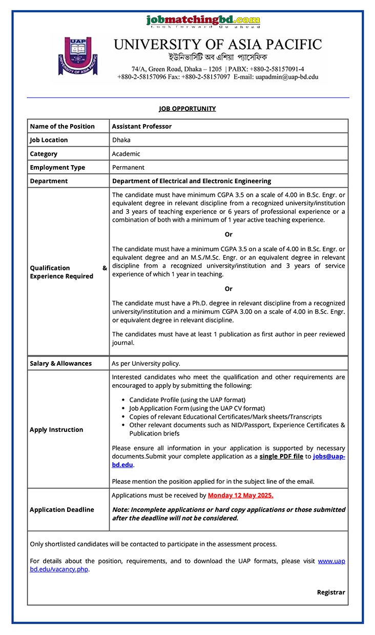 Assistant Professor 