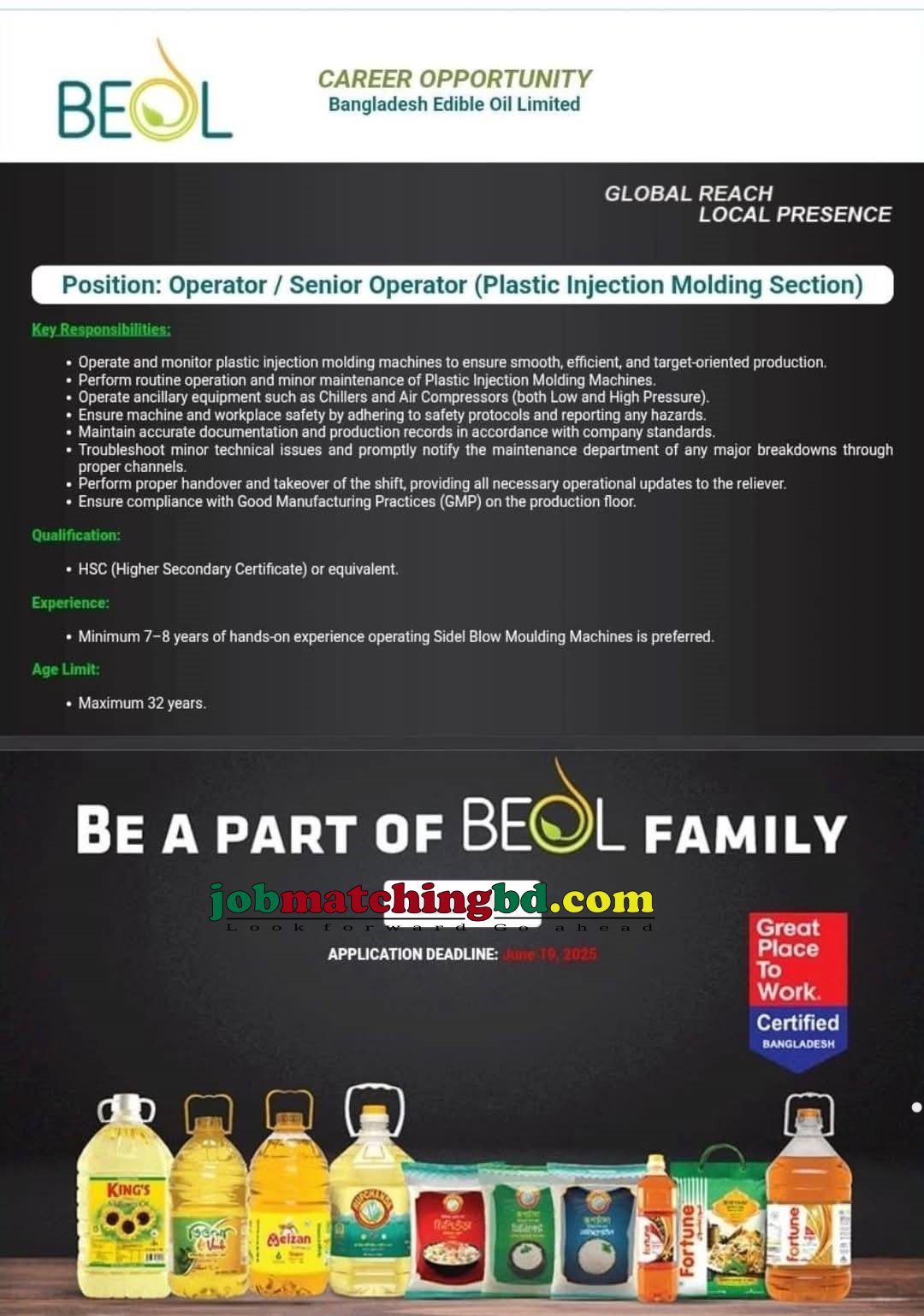 Operator Job