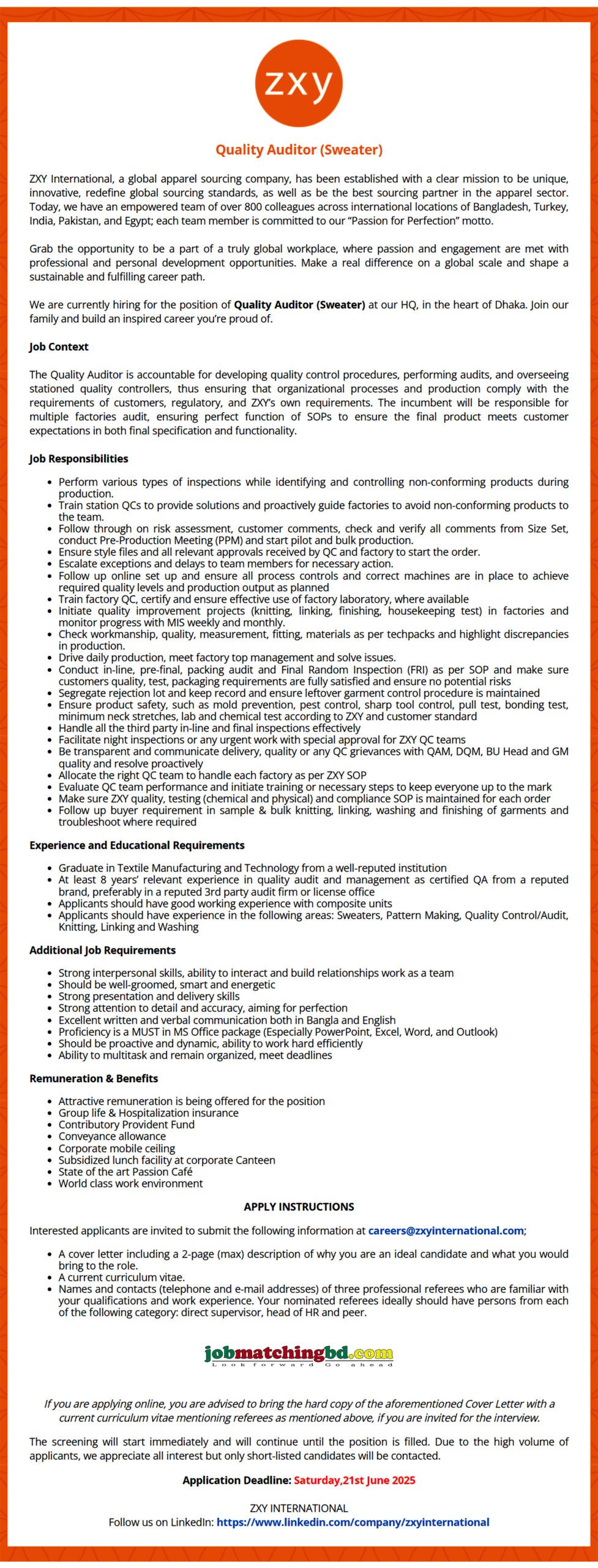 Jobs in Garments