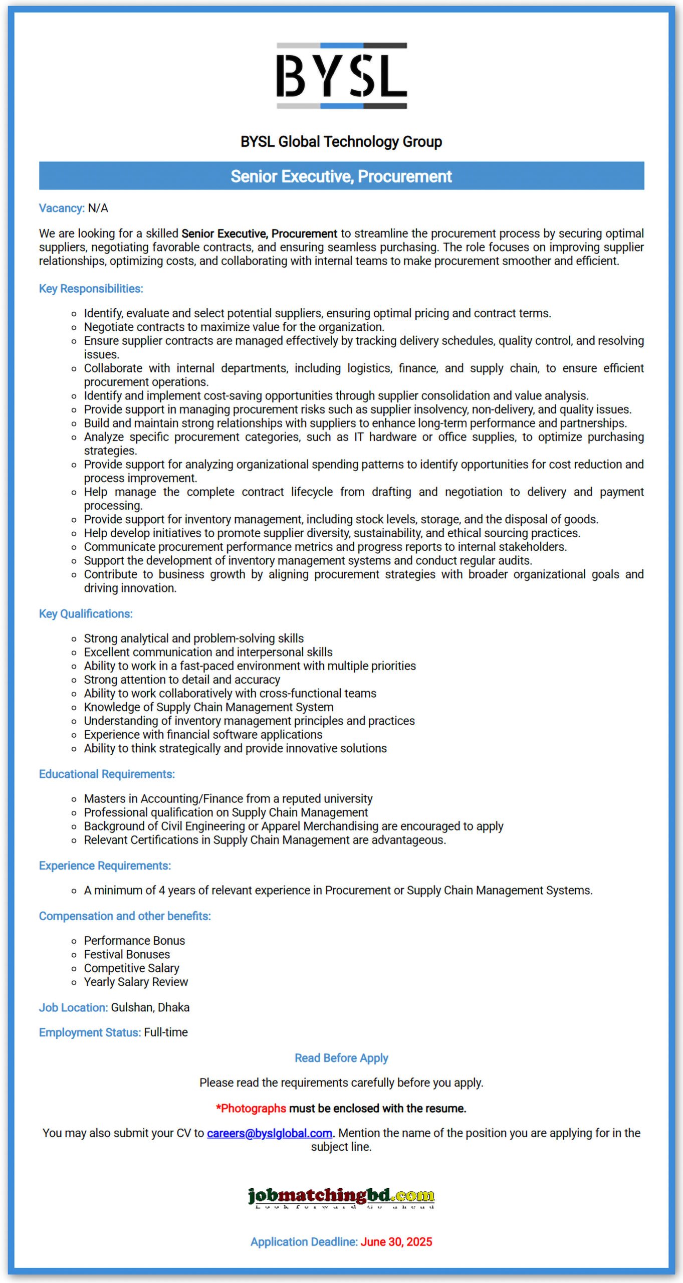 Senior Executive Jobs