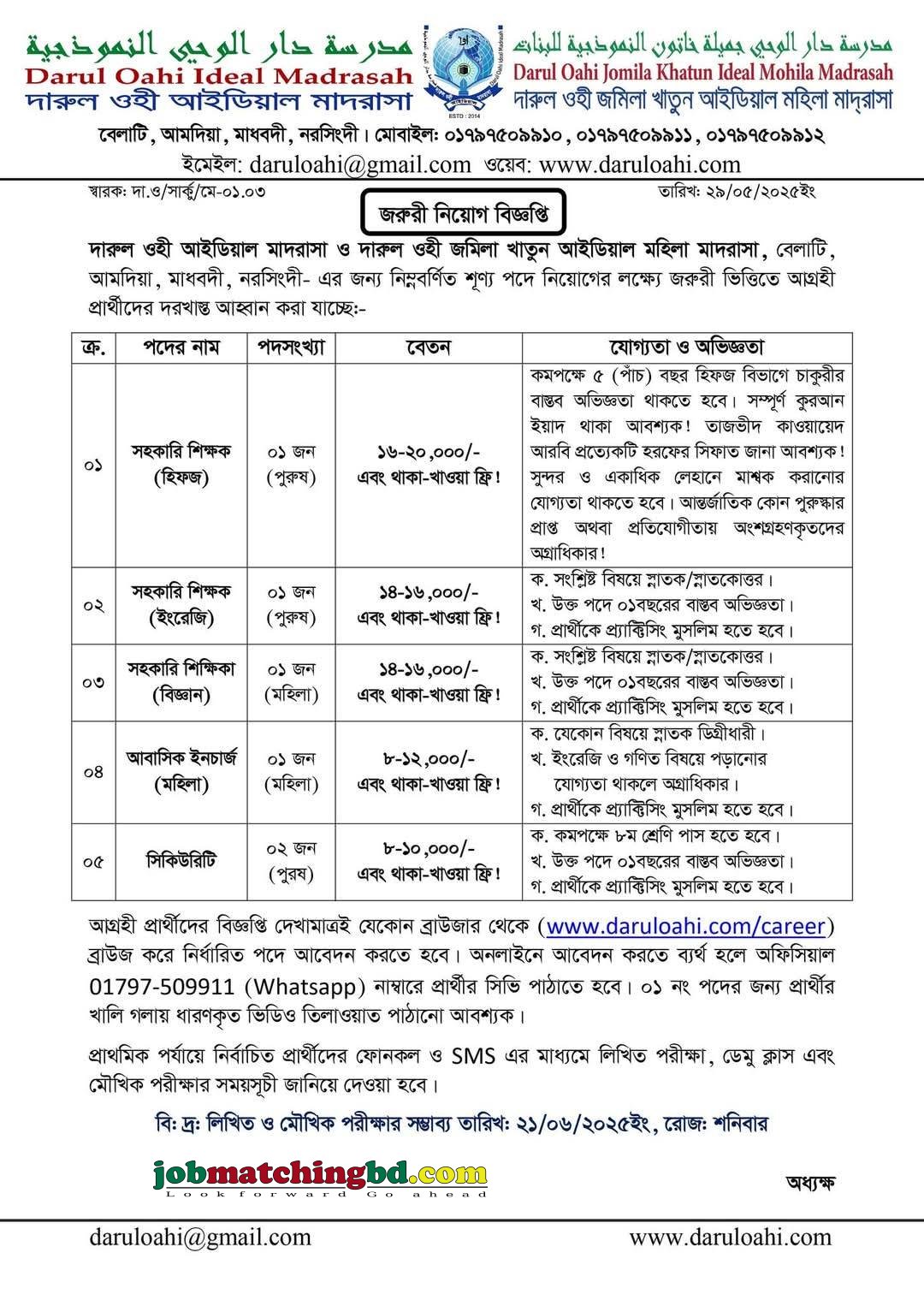 Teacher Job