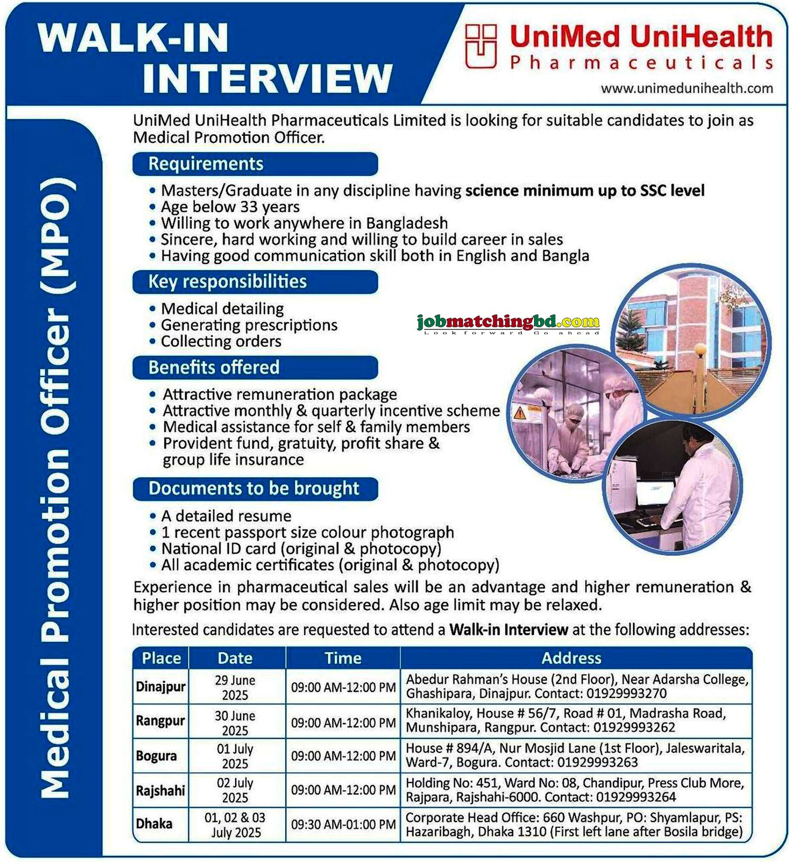 Pharmaceutical Jobs in BD