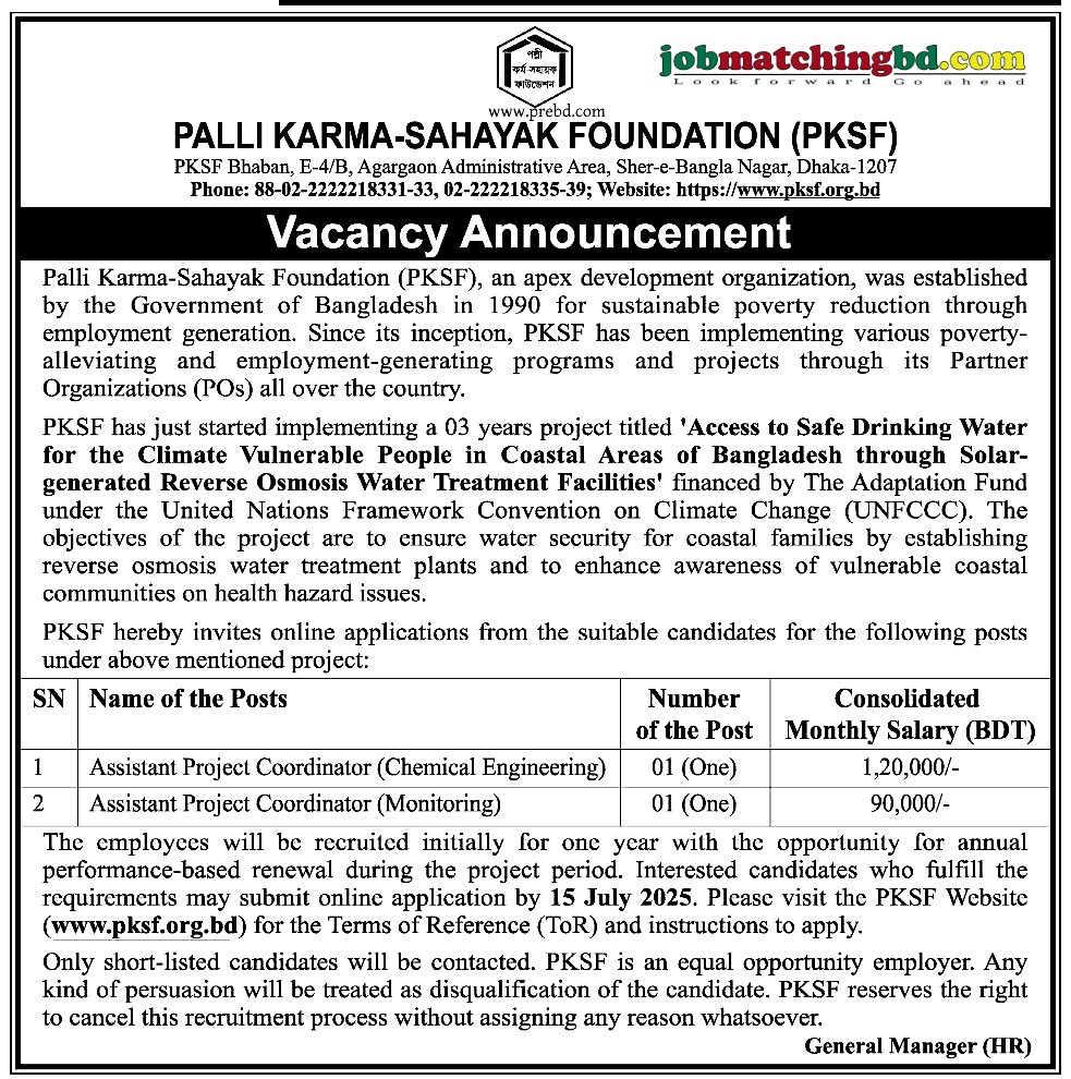 Latest Ngo Job Circular