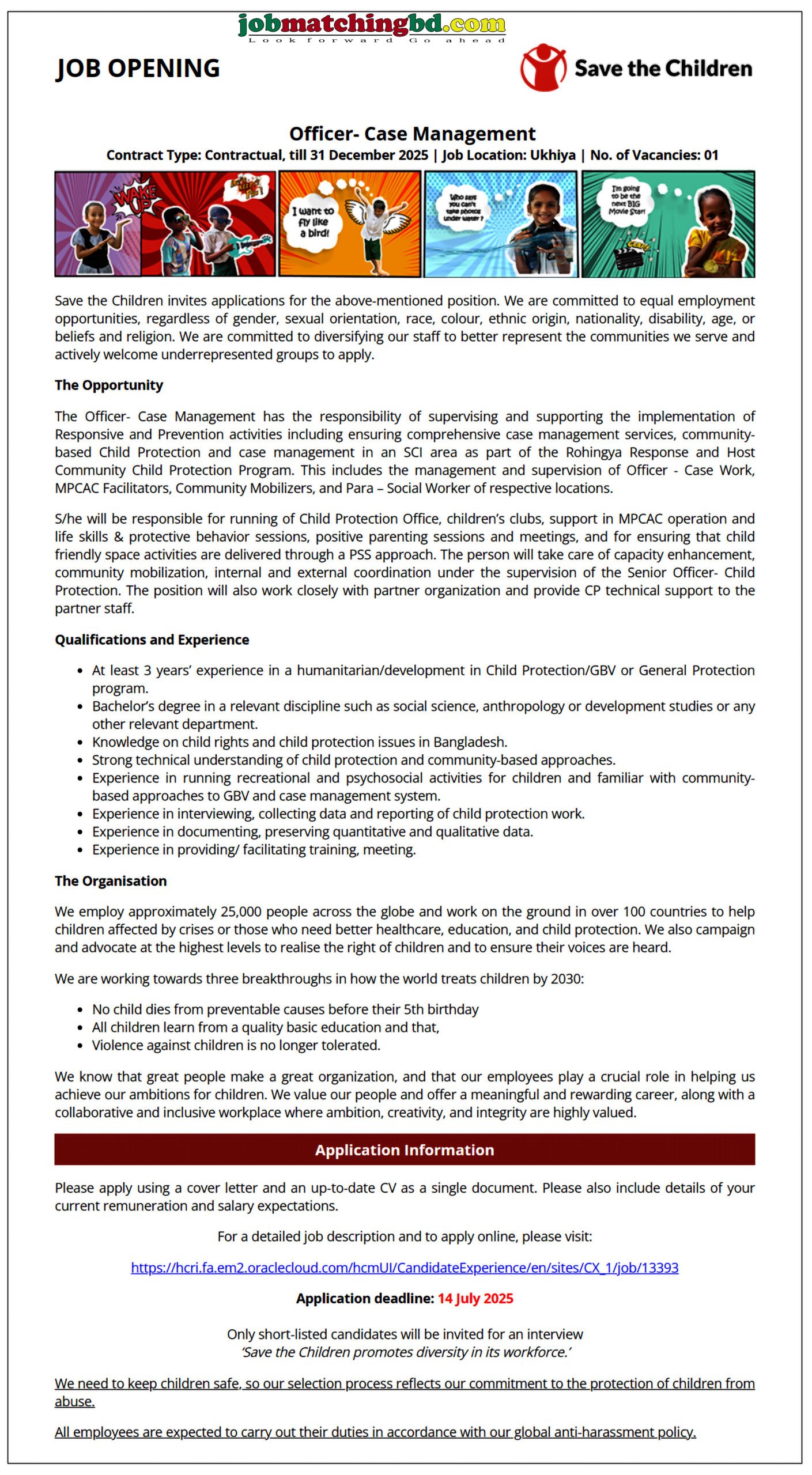 NGO Jobs in Dhaka