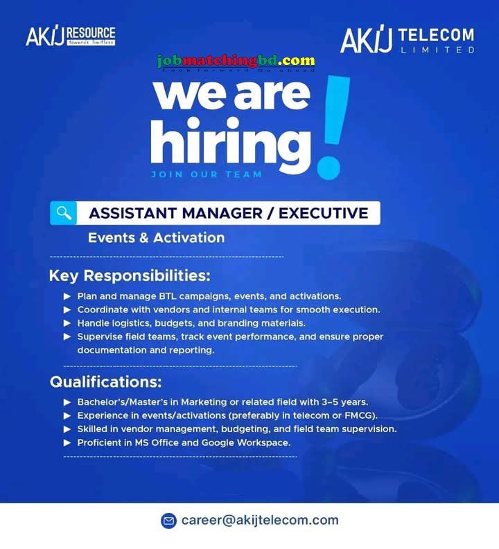 Manager Job in Dhaka