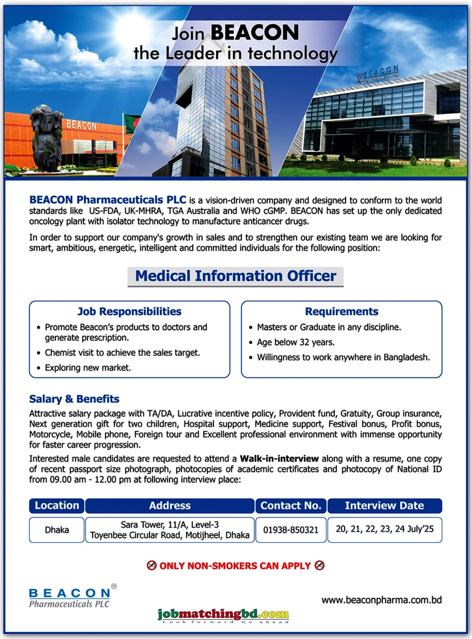 Pharmaceutical Job in Bangladesh