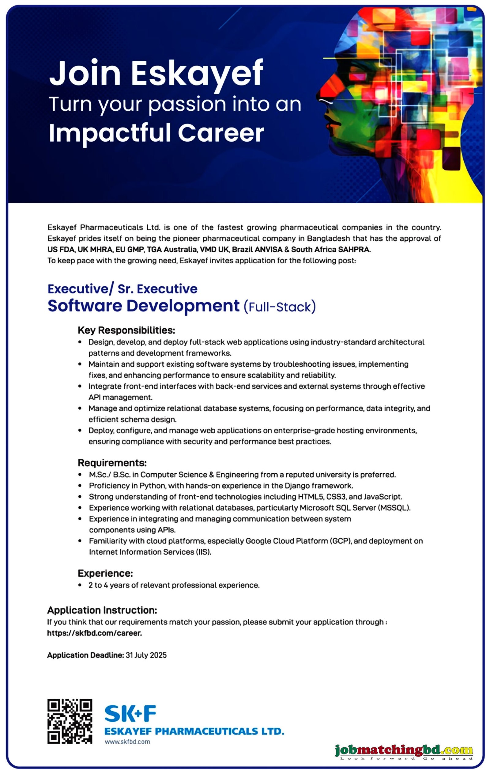 Pharma Job in BD