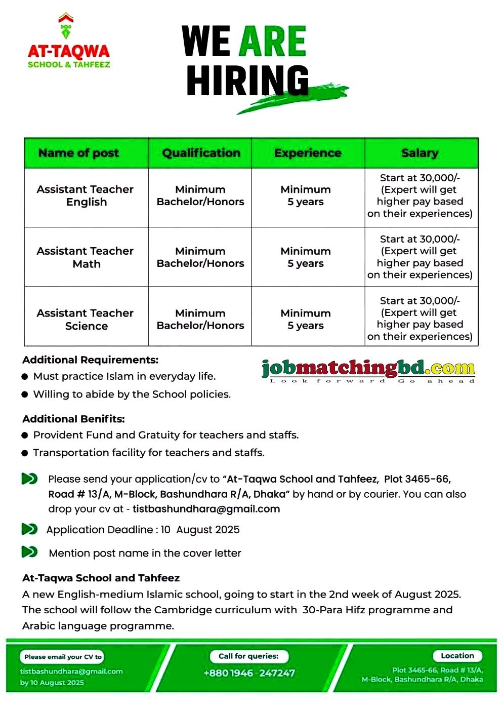 Teacher Job