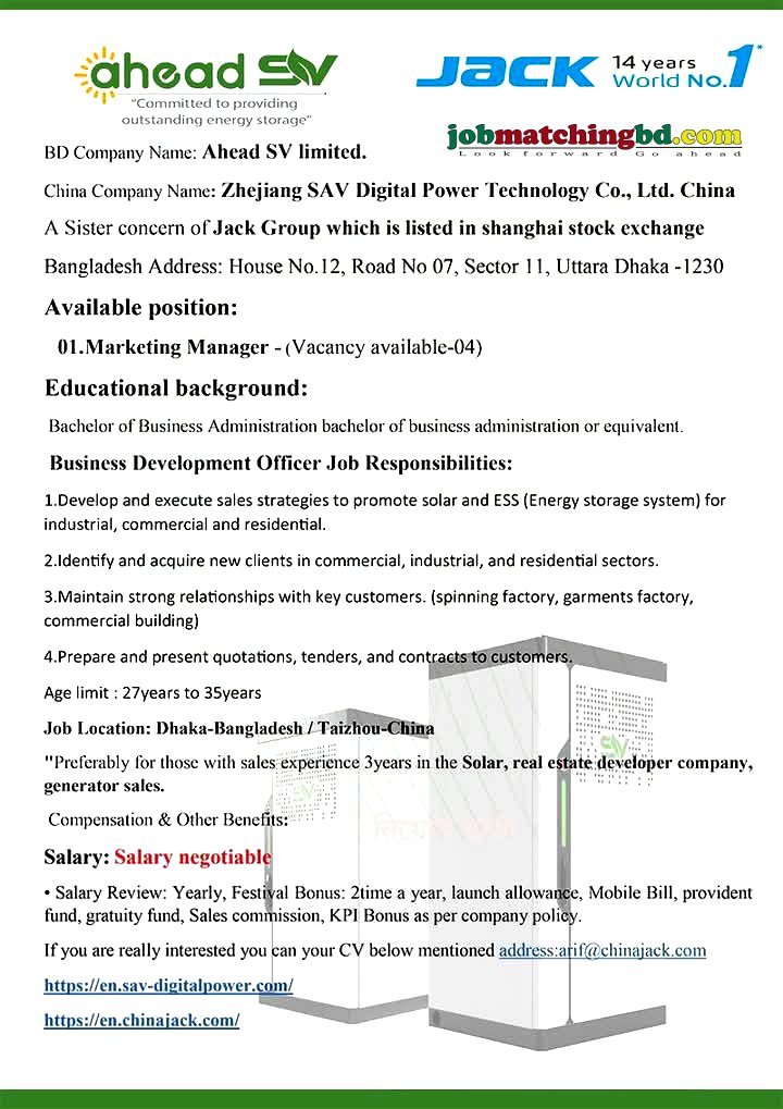 Marketing Job Circular