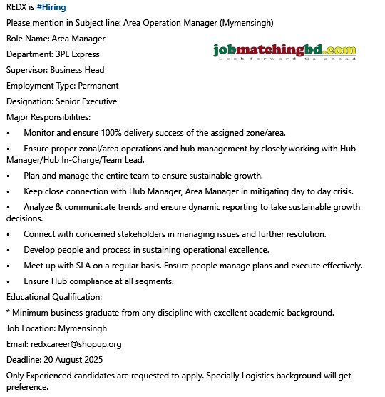 Manager Job