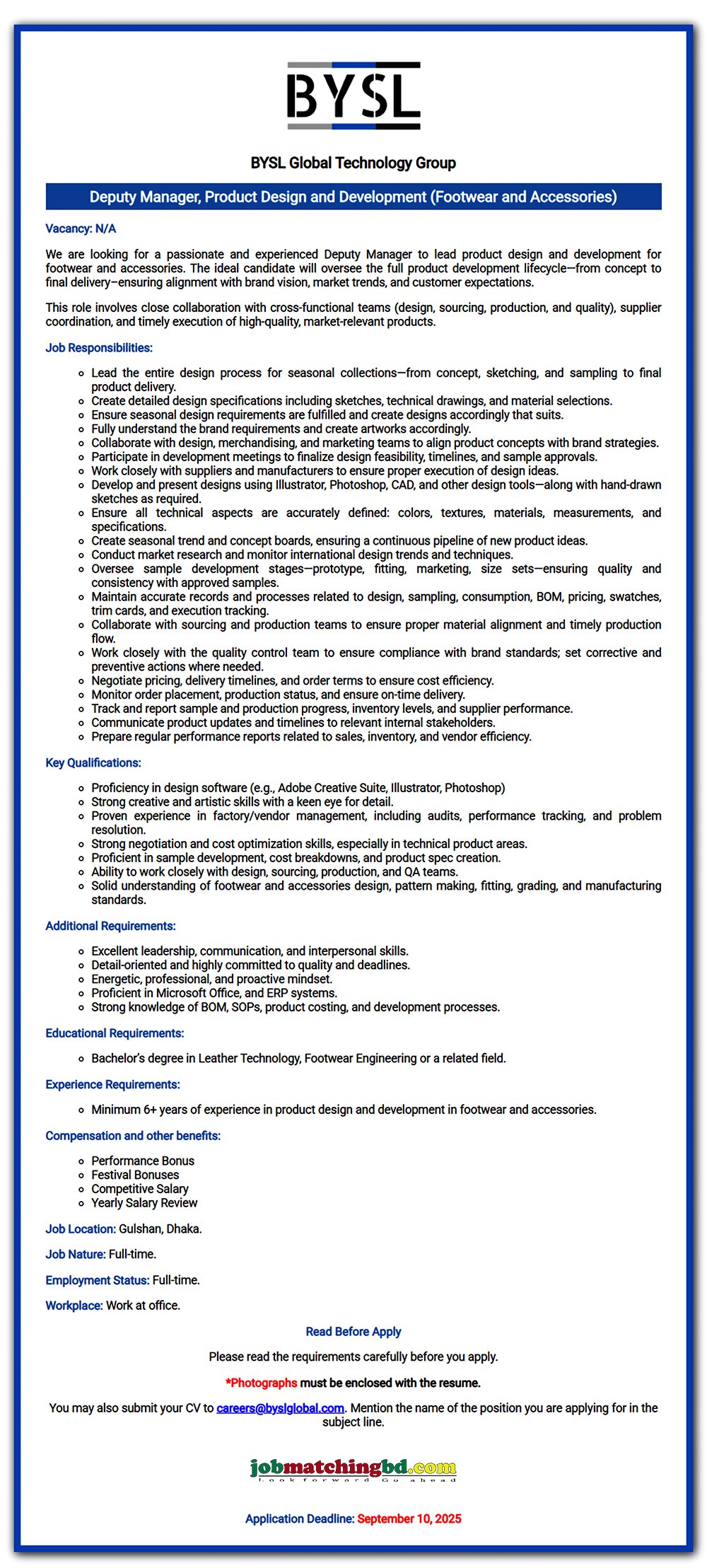 Garments Job in Dhaka