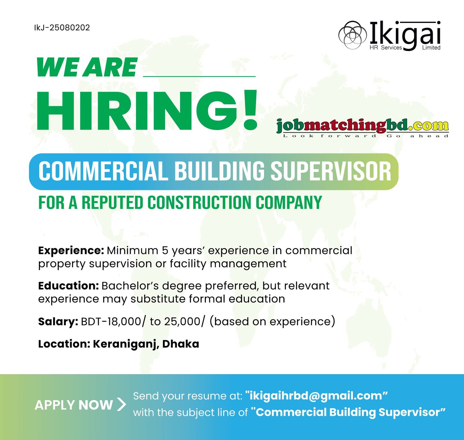 Commercial Job in Dhaka